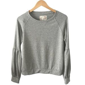 Gray Jackson Rowe Bubble Sleeve Dolman Jersey Sweatshirt- Size XS